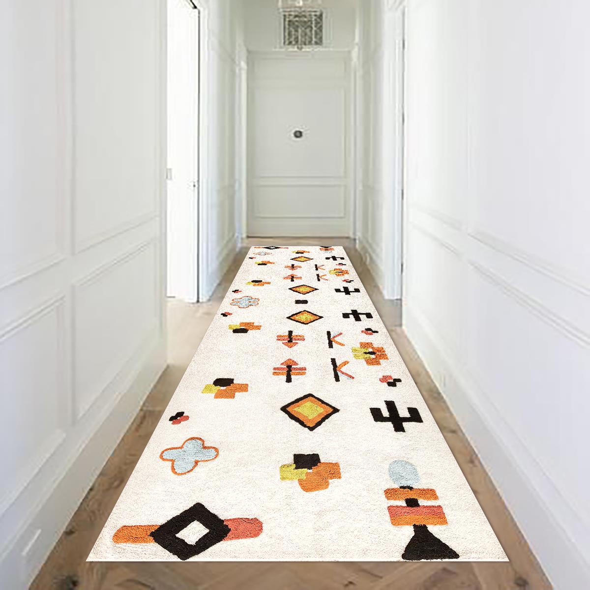 

Декоративный нескользящий моющийся ковер с цифровой печатью DOT-YOL-SD-953 60 x 100 белый