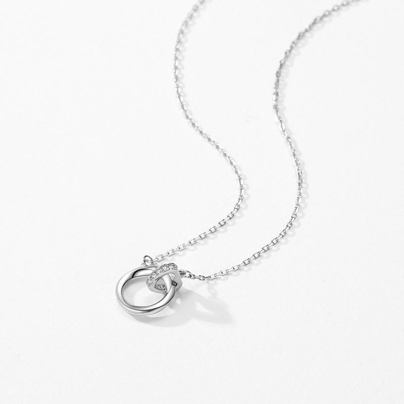 Tancise S925 Sterling Silver Luxusný osobný náhrdelník s príveskom Dámsky klasický náhrdelník s prílivom na párty darček na párty