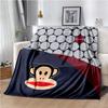 Cartoon Anime P-Paul-Frank Throws Blanket for Baby Hiking Picnic Bed Super Soft Cute kawaii Flannel Blanket Power birthday gift