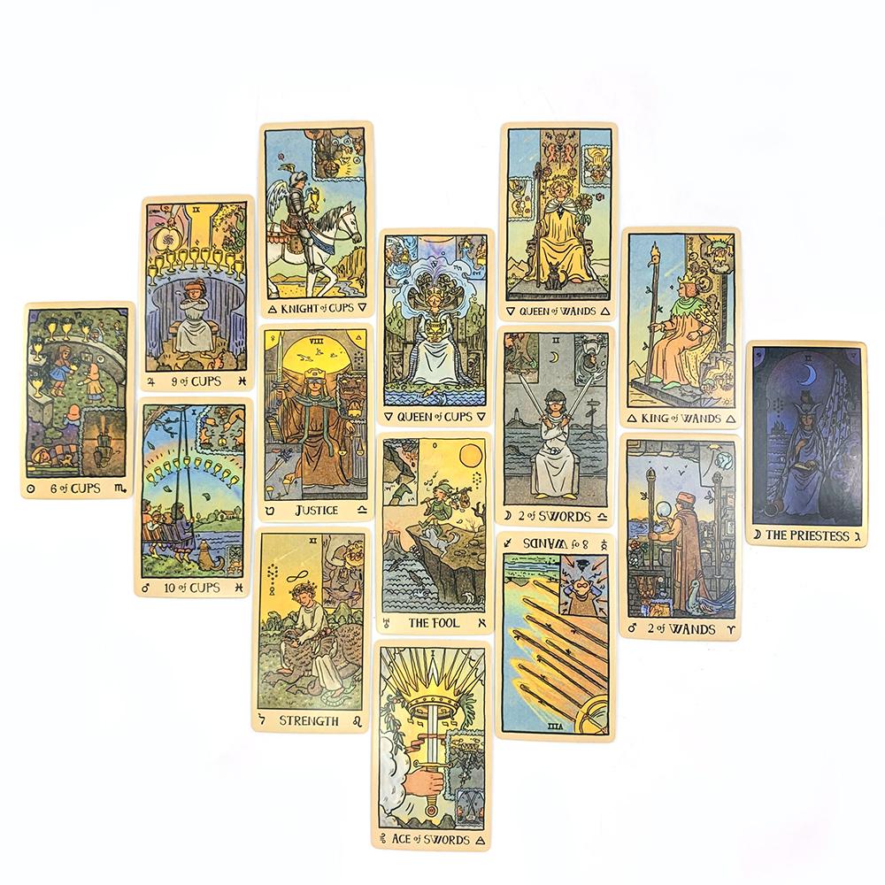 New Tarot Cards Game A 80 Tarot Deck Divination Meditation Board Game Mystical Artwork Classic Design For Beginners & Pros