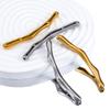 2pcs Cool Irregular Stick Earring Pendants Stainless Steels Hollow Colth Hat Accessories DIY Punk Necklace Charms Jewelry Making