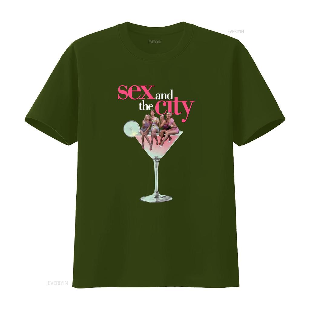 Camiseta Sexo en Nueva York Programa de TV Fan Cultura Pop Diseño Elegante Para Fans a la Moda Vintage Elástica Suave Hombre