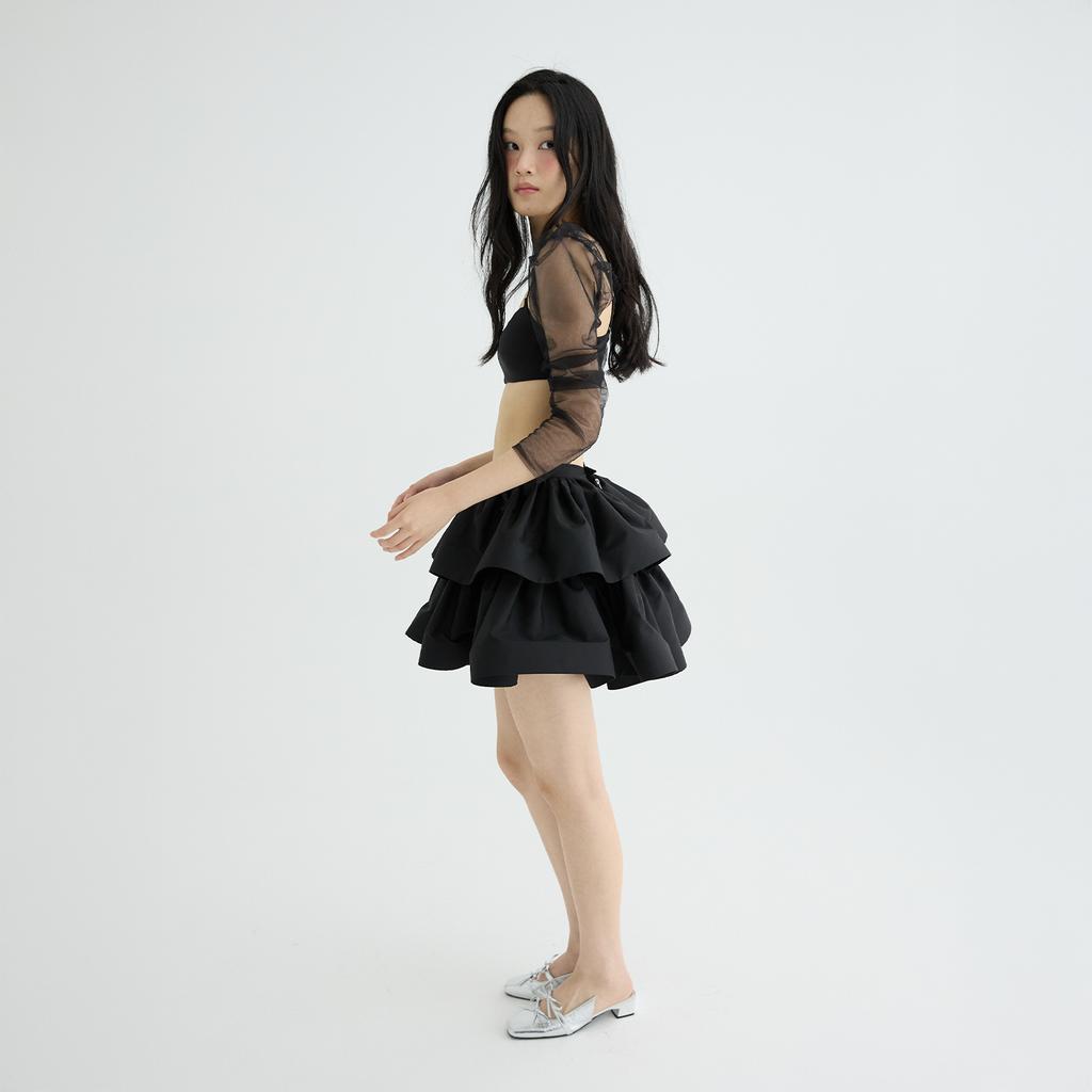 Leobyui Daisy Skirt Black