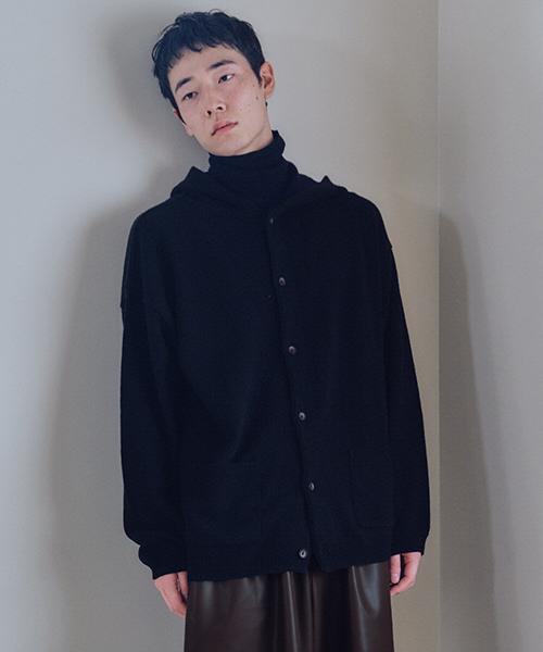 Mallen Unisex Knit Hoodie Black