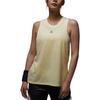 Jordan Einfarbiges Logo Atmungsaktives Rundhals Tanktop Damen Tops Hell-Zitronen-Grün FB4630-821