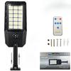 Solar LED Street Light with Retractable Bracket, IP65 Waterproof Outdoor Solar Flood Light with Remote Control for Garden Yard Road Villa