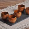 1 Stück Holz-Teetasse im Vintage-Stil, Becher mit dickem Bauch, Bier-, Milch-, Wasserbecher, Trinkgeschirr, Teegeschirr, Haushaltsküche, Barzubehör