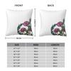 Pretty Floral Leaves Dreams Square Pillowcase Polyester Linen Velvet Printed Zip Decor Pillow Case Bed Cushion Cover