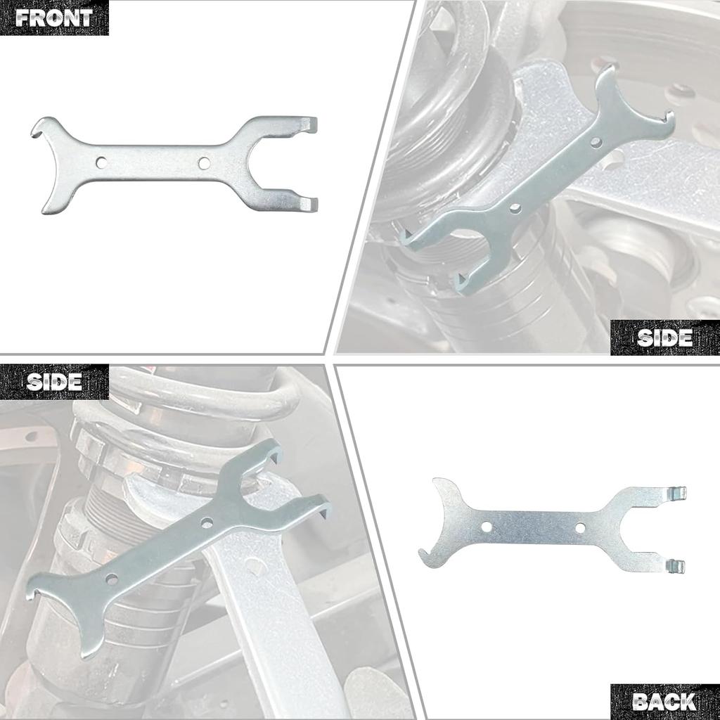 HDBUBALUS Motorcycle Rear Shock Spanner Wrench Adjustment Tool Fit for Harley Sportster 883 1200 XL Custom Softail Touring Road King Electra Glide