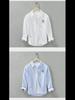 6633 Men's Oxford Long-Sleeve Embroidered Casual Shirt Jacket