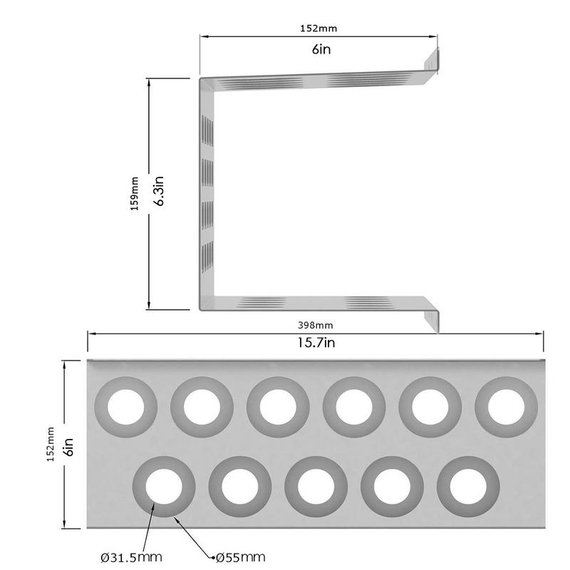 Caulk Tube Holder Organizer For Workshop Work Space Tubes Rack Wall Mounted Space-saving For Workshop 11 Caulking Tubes