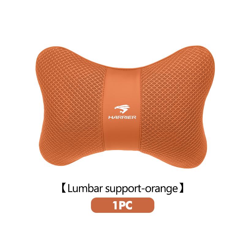 AACT1 Car Headrest Lumbar Support Kit Seat Cushion Neck Pillow Interior For Toyota Harrier 30 60 80 XU30 XU60 XU80 2022 2023