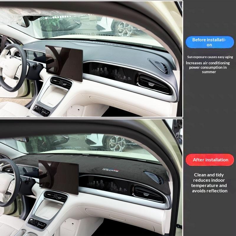 For Geely EX5 Geely Galaxy E5 Leather Car Dashboard Anti Glare Sun Protection Mat Interior Accessories Dash Mat