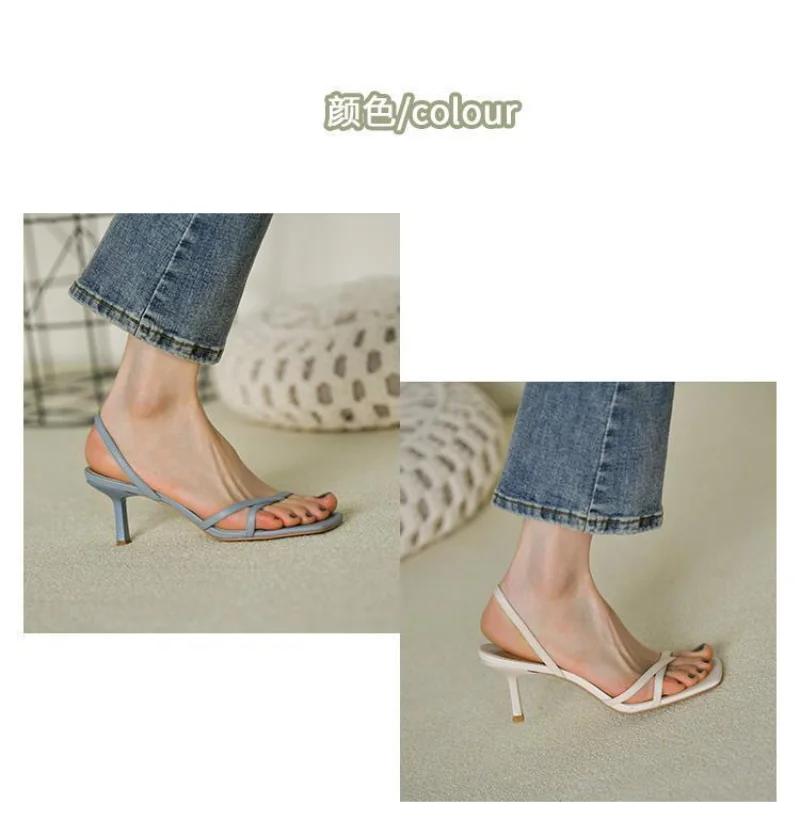 Fashion Comemore Women's Sandals Open Toe Ladies Sandal Summer Elegant Woman Shoes with Low Heels Casual Female Sandalia Thin High Heels