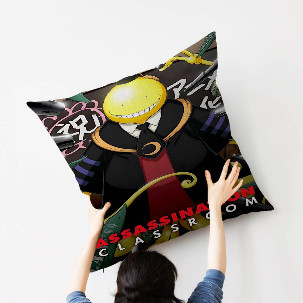 Anime Assassination Classroom Personalized picture text home decorative pillows Household Gifts 45x45cm