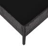 5 Piece Garden Sofa Set with Cushions Poly Rattan Black