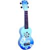 MAHALO Soprano UKULELE Designer Series Hibiscus MD1 HB Blue Burst