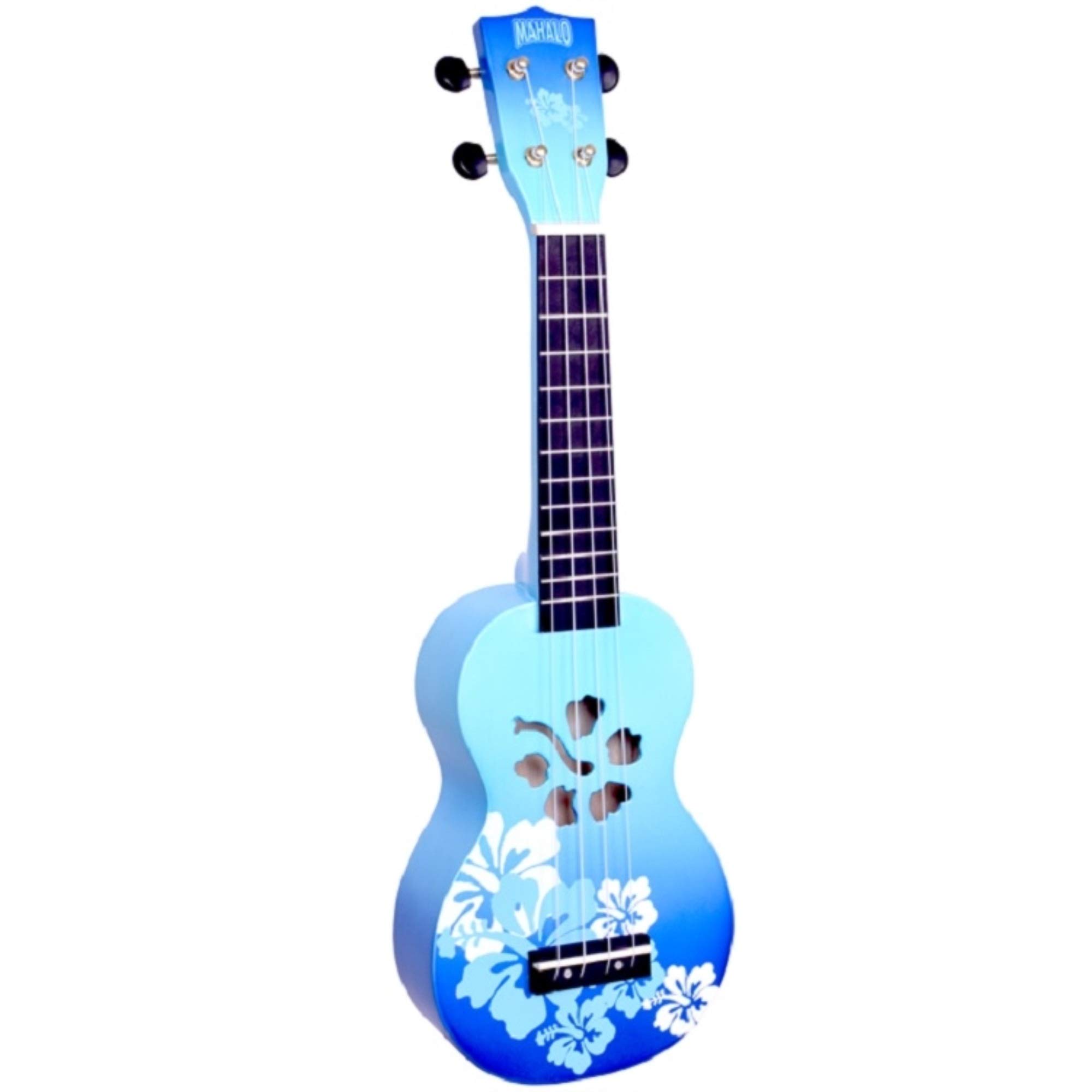 

MAHALO Soprano UKULELE Designer Series Hibiscus MD1 HB Blue Burst