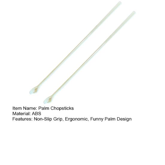 1 Pair Helping Hands Chopsticks Non-Slip Grip Palm Design Chopsticks Reusable Eating Chopstick for Sushi Noodles