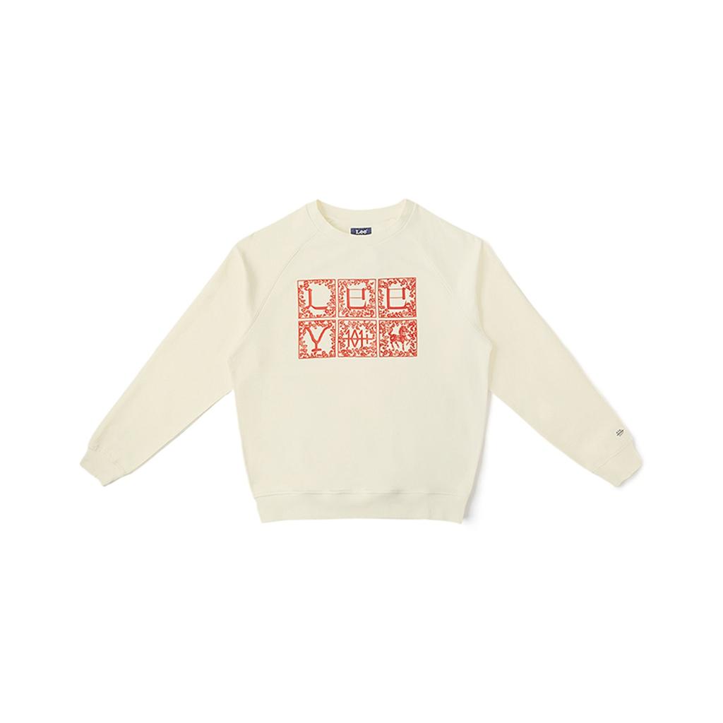 SS24 Comfortable Round Neck Printed Fashion Pullover Loose Long Sleeve Sweatshirt Men Sweatshirt Off-White LMT006995CST00F-A05173