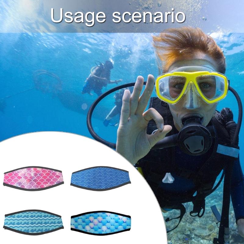 Neoprene Mask Strap Cover Snorkel Mask Head Strap Diving Hair Protector Wrap Goggles Strap for Men and Women Water Sport