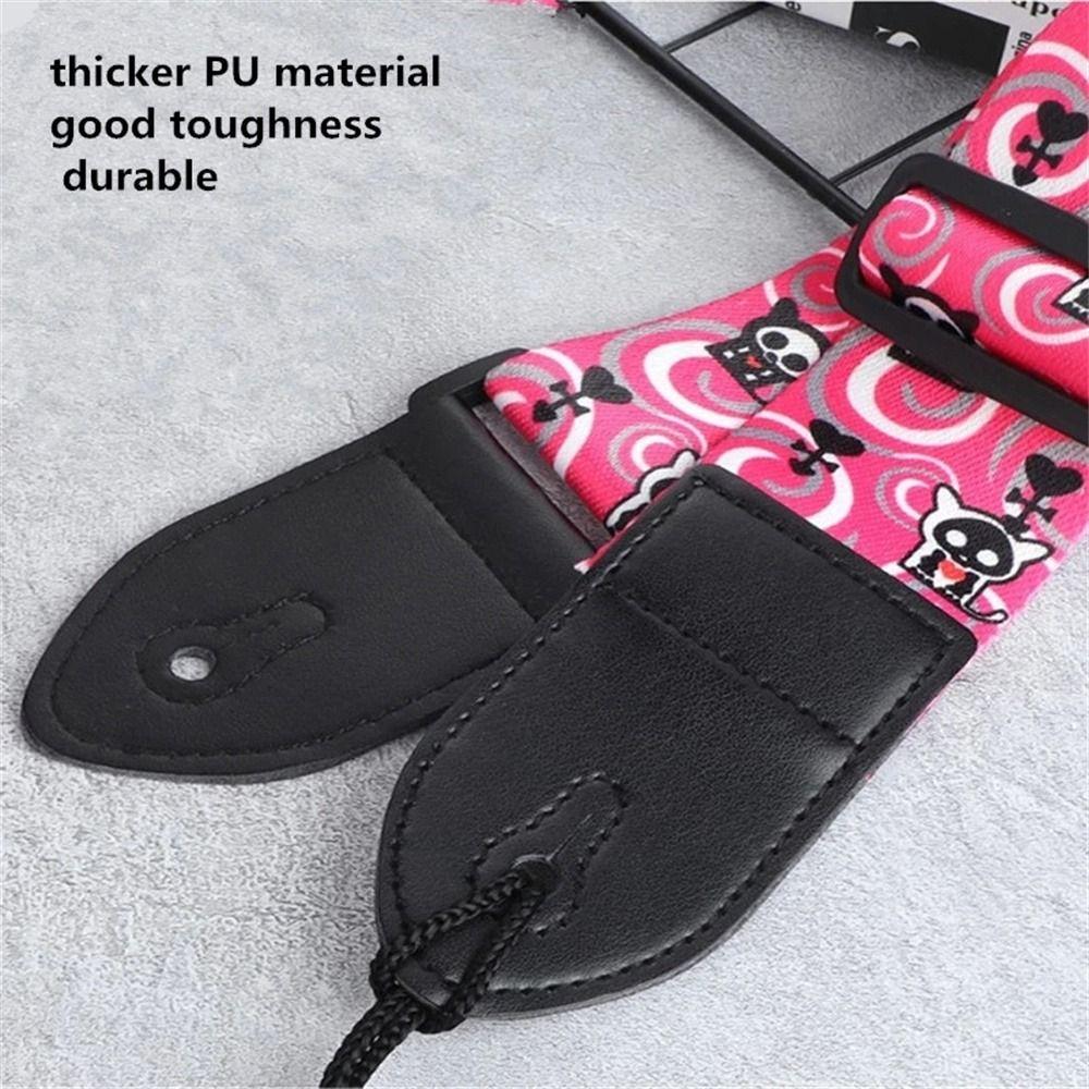 Electric Guitar Leather Head Guitar Strap Acoustic Guitar Strap Guitar Belts Guitar Shoulder Strap