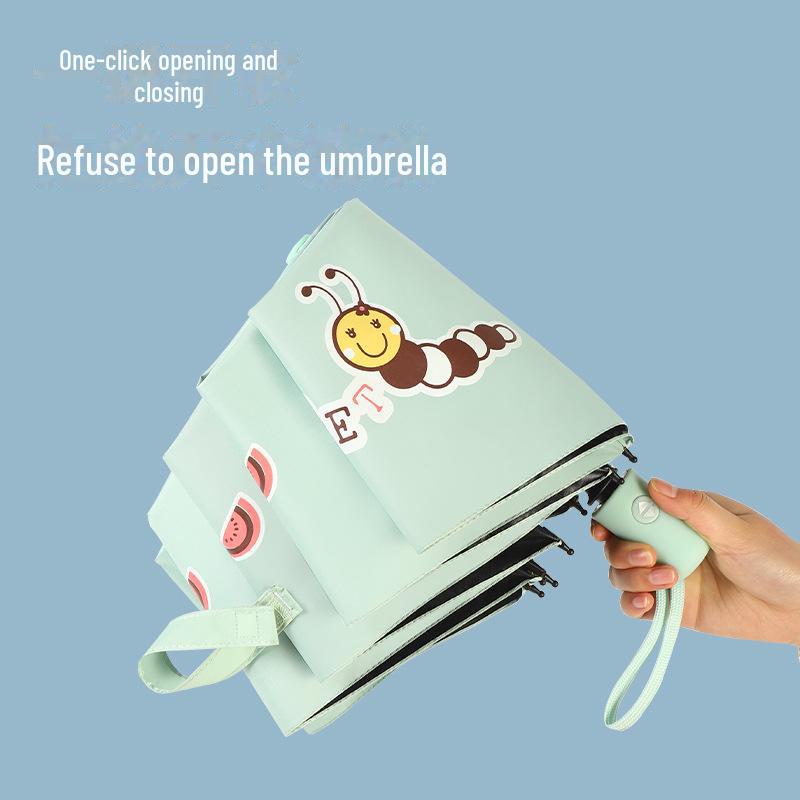 8-Rippen Faltbarer UV-Beständiger Automatischer Schirm für Alle Wetterbedingungen