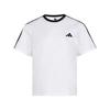 Adidas Dance Cotton Striped Sports Casual Short Sleeve T-Shirt Women Tops KX2747