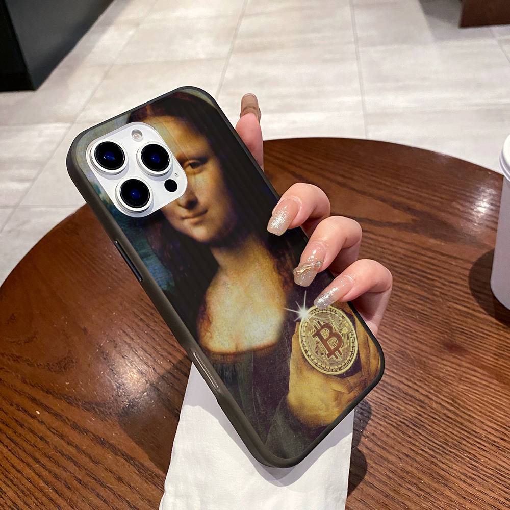 Bitcoin Retro Logo For IPhone 15 16 17 14 13 12 11 Pro Max 16E 16 Plus 17 Air Corrugated Shockproof Phone Cover