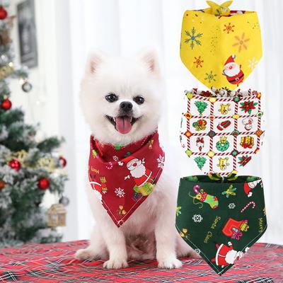 New Printing Bibs Towel Pet Costume Pet Bandana Triangle Scarf Animals Collar