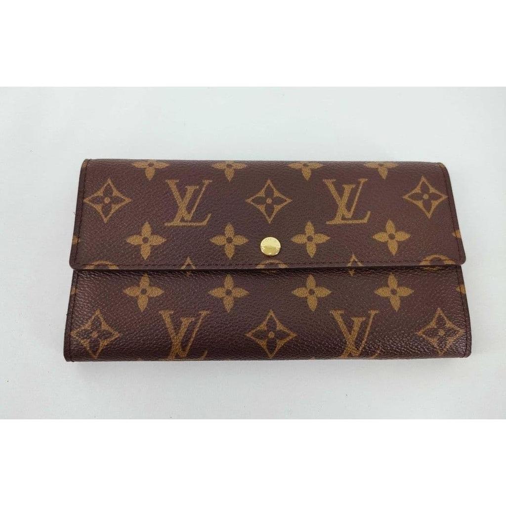 Used Louis Vuitton Monogram Portefeuille Sarah long wallet unused with box