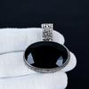 Black Spinel Pendant, 925 Sterling Silver Handmade Jewelry, Black Spinel Silver Pendant, Party Wear Jewelry For Women's, Pendant Birthday Gift