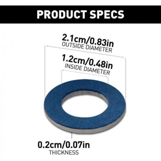 100Pcs Oil Drain Plug Washer Gasket 90430-12031 For TOYOTA & LEXUS & SCION