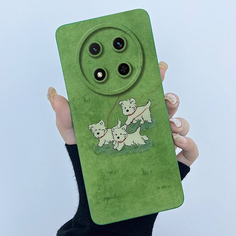 Case For Honor X9c 5G Honor Magic 7 Lite 5G Cute Panda Sweet Girls Cats Protective Liquid Silicone Soft TPU Back Cover Casing