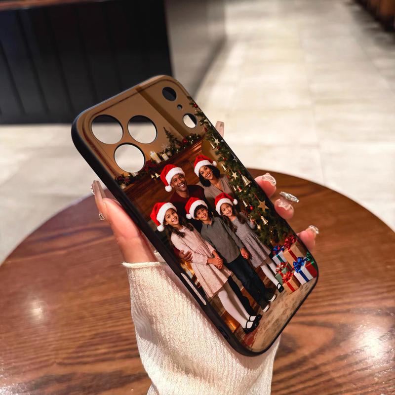 Coque Personnalisée Pour iPhone 17 Air 16 16E 15 14 13 12 11 Pro Max Mini SE XS XR 7 8 Plus Cadeaux de Noël Famille Et Couples