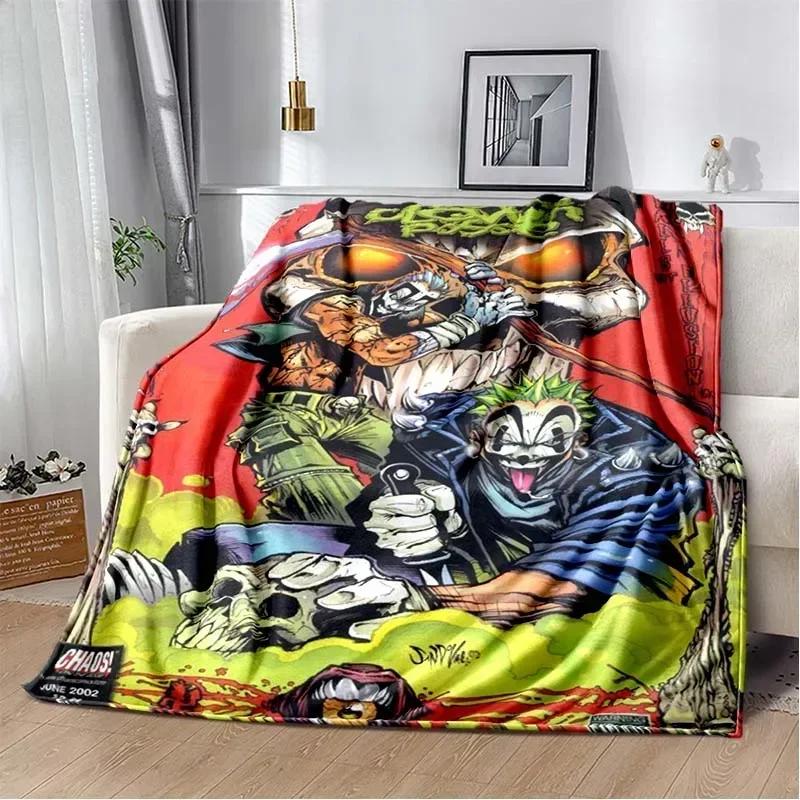 Insane Clown Posse Band Blanket ICP Juggalo Faygo HIP HOP Soft Flannel Kid's Warm Blanket Bedroom Sofa Bed Travel Picnic Blanket