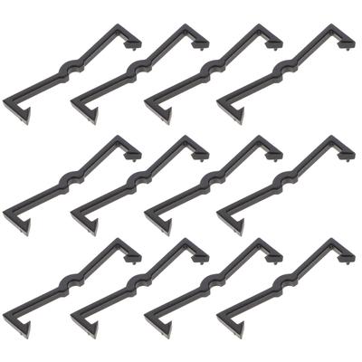 200Pcs Fixed Clip Easy Install Plastic Pegboard Hook Locks for Display Storage Organization Kit Black Pegboard Hook