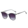  New Fashion Oval Rivets Women Sunglasses Retro Gradient Shades UV400 Men Punk Sun Glasses
