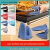Heat-Resistant Non-Slip Silicone Oven Gloves & Bowl Clip