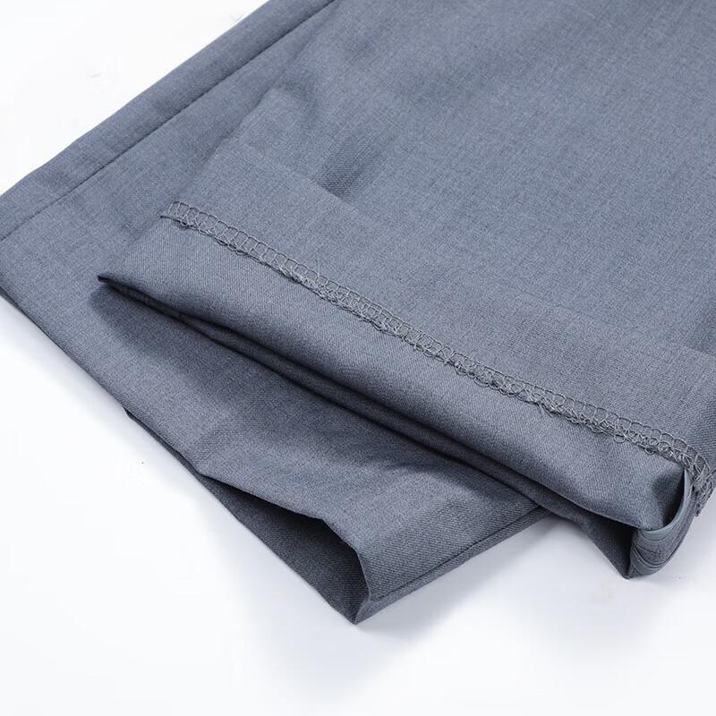 ROMON Men's Business Casual Straight-Leg Suit Pants