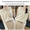 100% Pure Wool Women's Cross-Button Sweater - Trendy Autumn/Winter Base Layer Cashmere