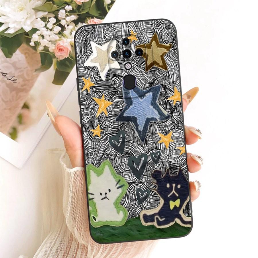 

For Tecno Spark 6 KE7 Phone Case Cute Rabbit Liquid Soft Silicone Bumber Shell For Tecno Spark6 Capa KE7 Back Cover 6.8 Tecno Spark 6