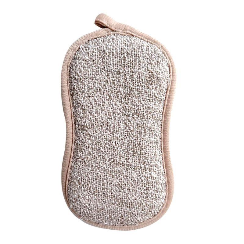 1/4 stk Gjenbrukbare Svamper Kjøkken Ripefri Mikrofiber Svamp Skuresvamp for Kjøkkenrengjøring Oppvask og Gryter