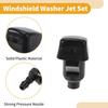 Windshield Washer Nozzle Kit for Ford Fiesta 11-22 No.8532126020 with Gaskets t Hose Connector,Straight Hose Connector,Y Hose Connector