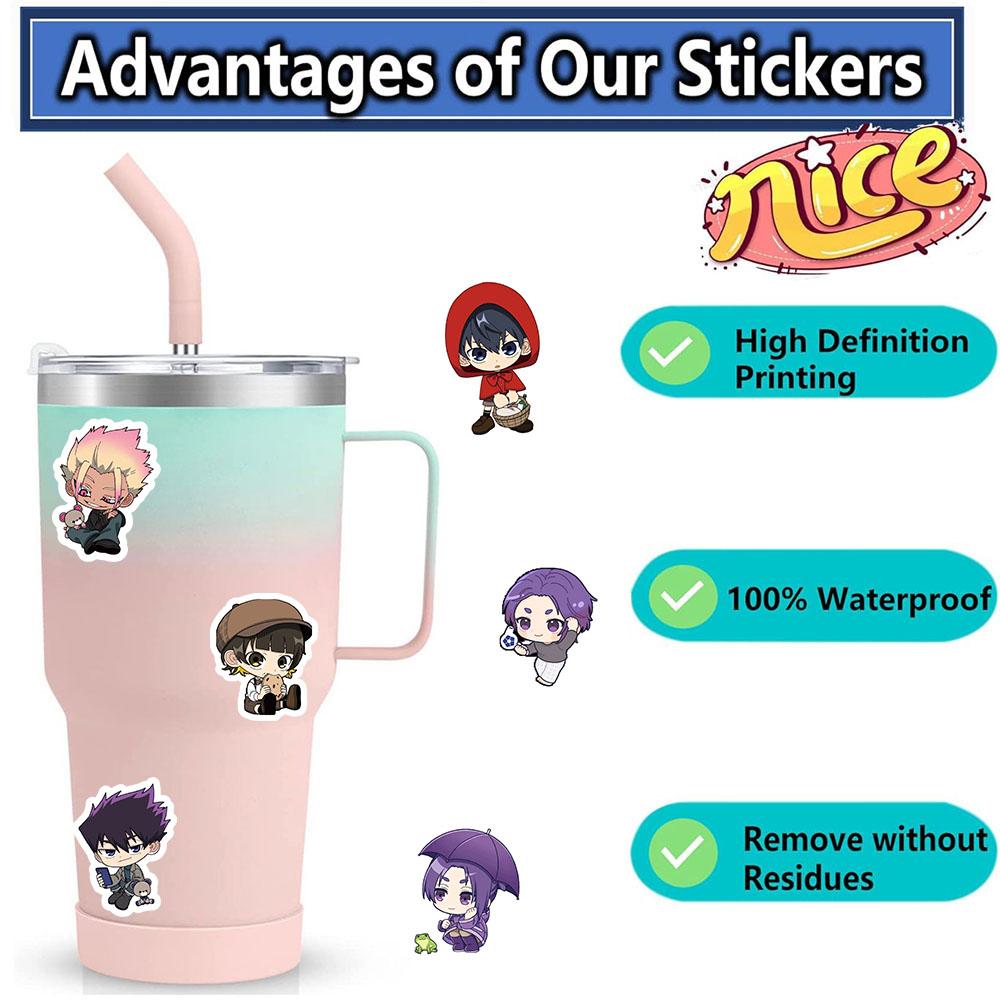50/100/200Pcs Anime Blue Prison Graffiti Stickers, Waterproof Suitcase, Guitar, Phone, Skateboard Stickers, Decorations