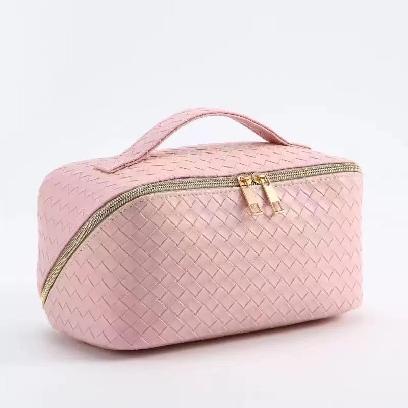 Eco-Friendly Cosmetic Bag Fashion Durable Sustainable Pouch Zipper Large Capacity Blank Custom Logo Coin Purse M розовый