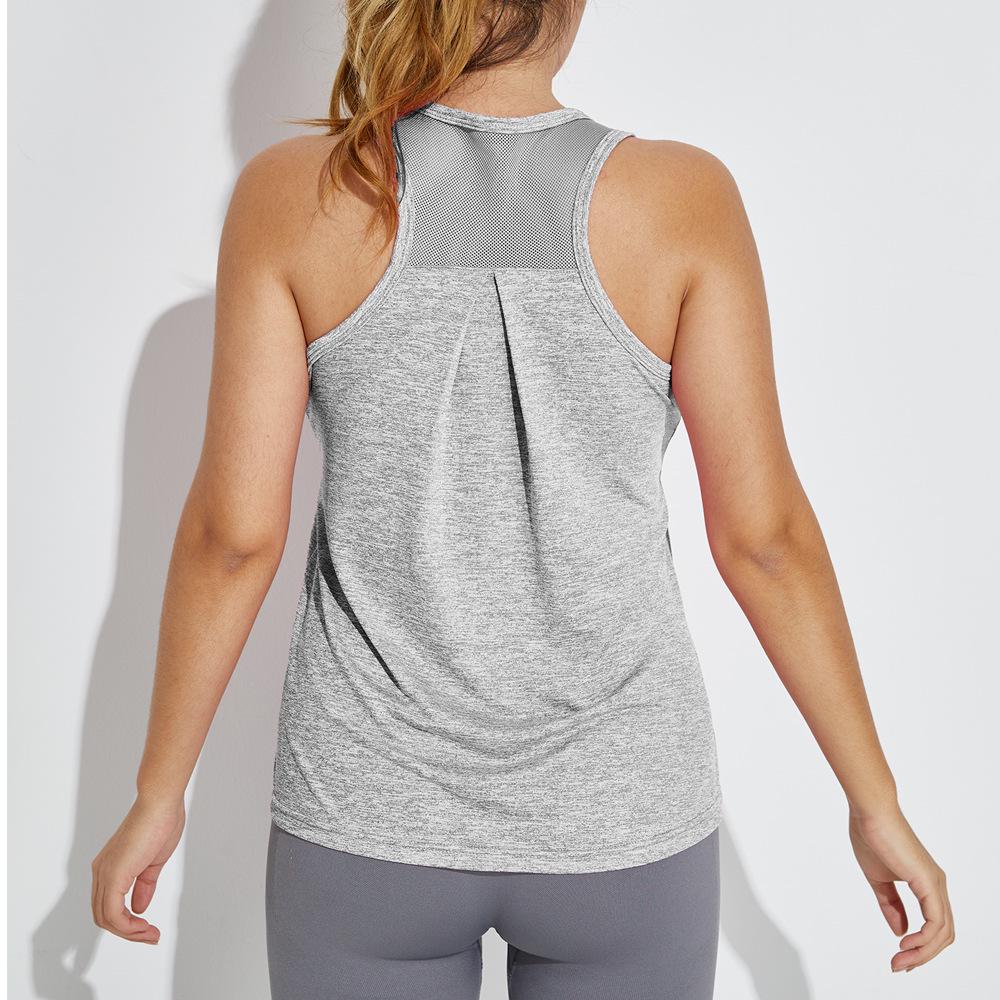 Damen Schlankmachendes Mesh Ärmelloses Yoga Top - Sportliche & Stilvolle Sommerweste