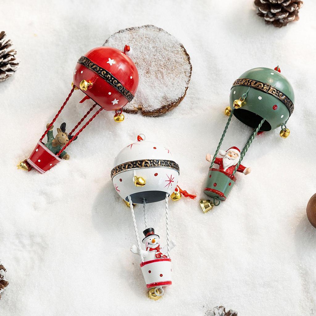 Christmas Tree Air Balloon Ornament Decoration for Festival Party Indoor Green Old Man