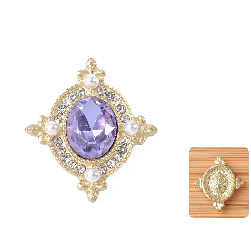 21*24Mm Metal Flatback  Buttons Shoes/Clothing Ornaments Handmade Diy Jewelry Accessories