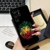 Rastafari Lion Logo Phone Case For Samsung S26 S25 S24 FE S23 S22 S21 Plus S20 Ultra Note20Ultra Black Soft Shell